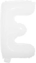 16 inch White Alphabet Letter and Number Balloons Set Package, Aluminum Hanging Foil Film Banner Mylar Balloon for Birthday Party Decoration Custom Word (A-Z, 0-9) (16 inch White E)