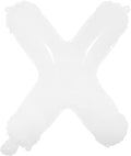 16 inch White Alphabet Letter and Number Balloons Set Package, Aluminum Hanging Foil Film Banner Mylar Balloon for Birthday Party Decoration Custom Word (A-Z, 0-9) (16 inch White X)