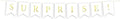 Andaz Press Hanging Bunting Pennant Party Banner with String, Metallic Gold Ink, Surprise!, 3-Feet, 1-Set, Includes String