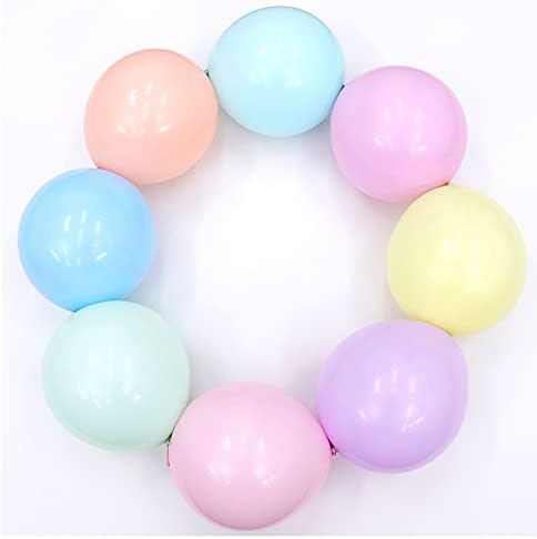 IN-JOOYAA 6 Inch Macaron Blue Latex Link Balloon 100 Pcs Quick Linkable Balloon for Party Decoration