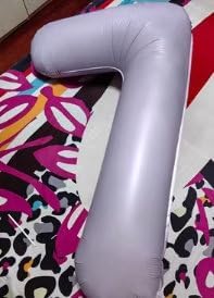 Lilac Number 7 Balloon 40 Inch, 7th Birthday Party Decorations for Children, Giant 7 Foil Balloon for Party Supplies