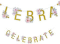 7 ft. Pastel Floral Celebrate Ready-to-Hang Cardstock Garland