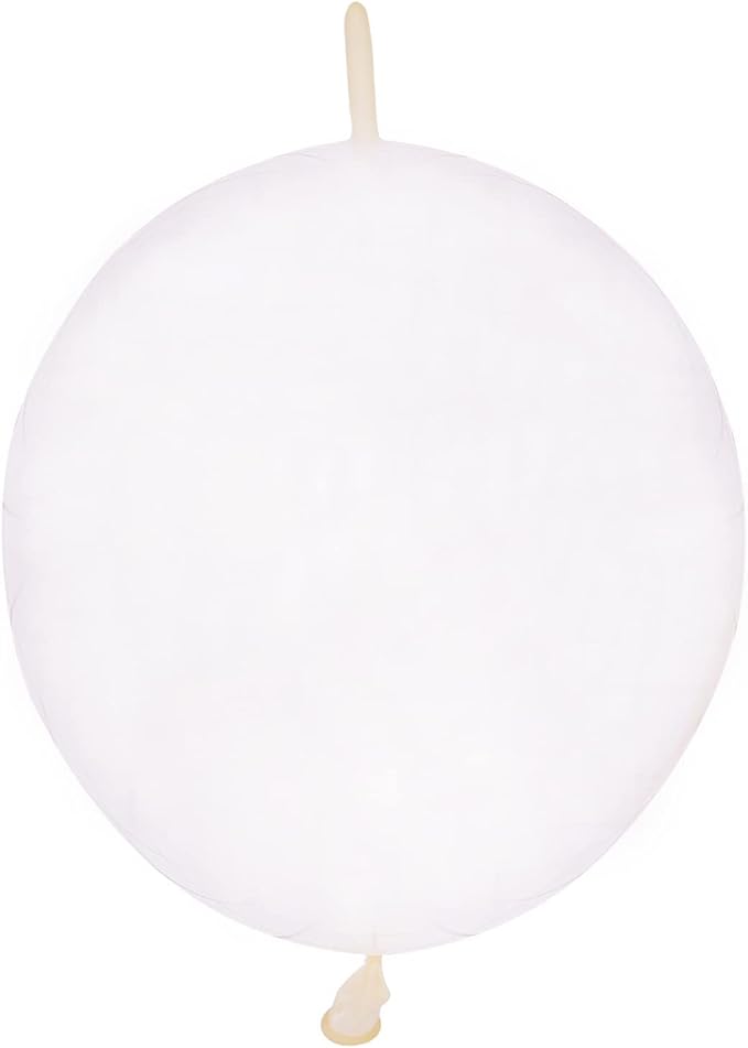 IN-JOOYAA 100 Pcs Clear Link Balloons 6 Inch Quick Linking Balloons for Birthday Wedding Party Decorations
