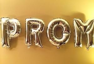 Glanzzeit 16 Inch Silver Foil Balloons Letters A to Z Numbers 0 to 9 for Prom Wedding Birthday Party Decor (Letter R)