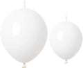Link Balloons White 6 Inch 12 Inch Latex Quick Linkale Balloon 160 Pcs for Birthday, Halloween, Christmas, Party Festival Decorations