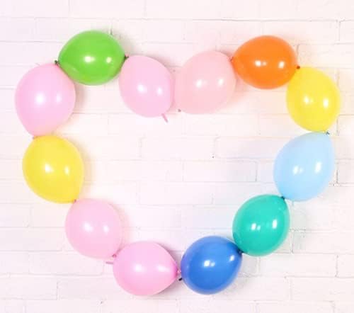 IN-JOOYAA 6 Inch Dark Green Latex Link Balloon 100 Pcs Quick Linkable Balloon for Party Decoration
