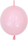 IN-JOOYAA 6 Inch Baby Pink Latex Link Balloon 100 Pcs Quick Linkable Balloon for Party Decoration