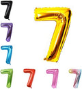 40 Inch Large Foil Helium Number Balloon Birthday Wedding Party 0-9 (Gold, 7)