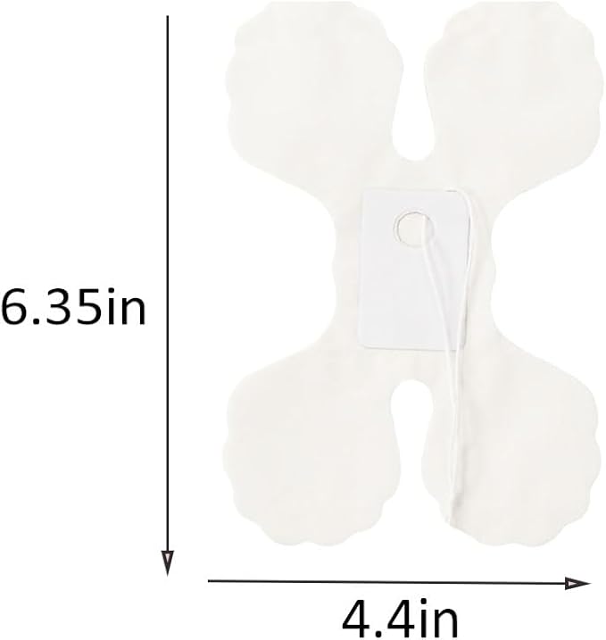 10PCS White Four Leaf Clover Paper Flowers Garland Decorations Four Leaf Clover Paper Banner Tissue Paper Streamers Reusable Hanging Garland for Birthday Wedding Baby Shower Party Backdrop Home Decor