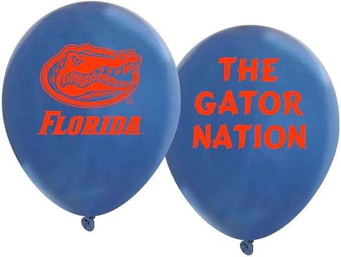 Florida Gators Balloons 10 Pack 11" Official Licensed Logos, Helium Quality Latex Balloons, Perfect for College Football Team Celebration, Decorated Front and Back by Westrick
