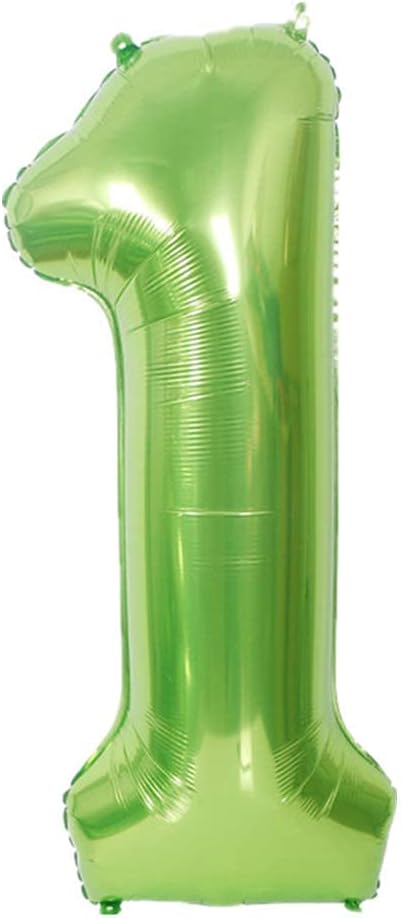 40 Inch Large Foil Helium Number Balloon Birthday Wedding Party 0-9 (Green, 1)