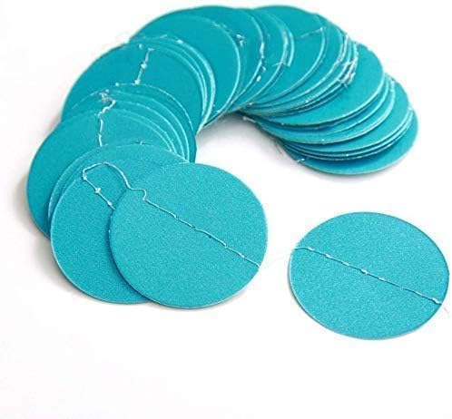 Cheerland Mermaid Party Decorations Under The Sea Party Garlands Blue Birthday Decor Circle Garland Glitter Ice Blue Streamer Baby Shower Kids Summer Beach Backdrop Ceiling Hanging Dot Decor 52ft