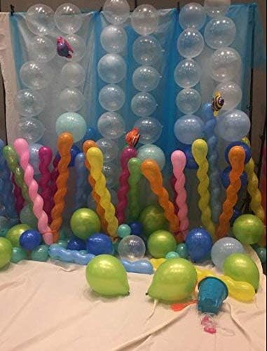40 Inches Latex Spiral Balloons 100 Count Assorted Boys Girls Birthday Party Balloons