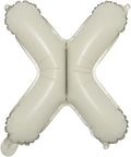 16 inch Cream Letter A to Z Alphabet Number 0-9 Foil Balloons Letter Birthday Party Wedding Decoration event & party supplies birthday balloons (16 inch Cream X)