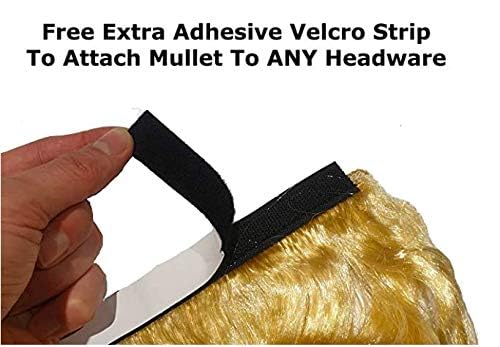 HandinHandCreations USA Blonde Mullet Hat Wig Merica Redneck Exotic Wig