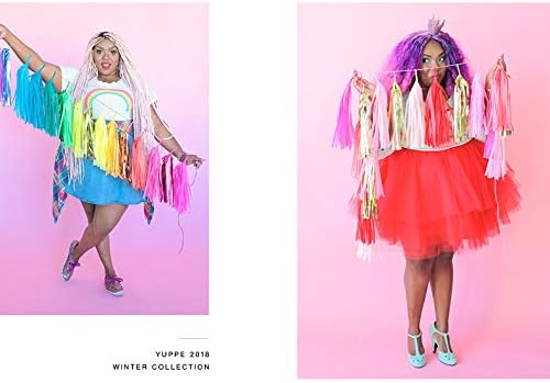 14in 21pcs Rainbow Paper Tassel DIY Hanging paper decorations Party Garland Decor for Party Decorations Wedding,Festival,Baby Shower Decoration 21PCS (Rainbow Tassels 7 Colors 21 PCS)