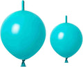 Link Balloons Teal Blue 6 Inch 12 Inch Latex Quick Linkale Balloon 160 Pcs for Birthday, Halloween, Christmas, Party Festival Decorations