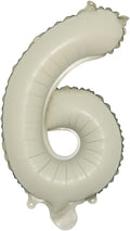 16 inch Cream Letter A to Z Alphabet Number 0-9 Foil Balloons Letter Birthday Party Wedding Decoration event & party supplies birthday balloons (16 inch Cream 6)