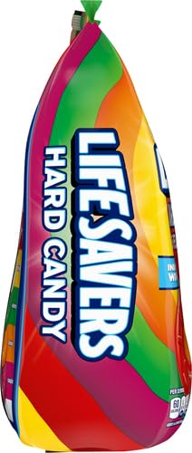 LIFE SAVERS Hard Candy Bag 5 Flavors, Hard Candy Individually Wrapped for Goodie Bags, Road Trips, Treats, Offices, Celebrations, 50-Ounce Party Size (Pack of 2)