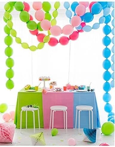 IN-JOOYAA 6 Inch Grey Latex Link Balloon 100 Pcs Quick Link Balloons for Party Decoration