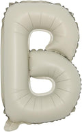 16 inch Cream Letter A to Z Alphabet Number 0-9 Foil Balloons Letter Birthday Party Wedding Decoration event & party supplies birthday balloons (16 inch Cream B)