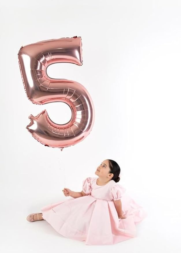 40 Inch Number 8 Balloon, Rose Gold 8 18 28 80 Birthday Balloons for Men Boys, 8th Birthday Decorations Party Supplies, Wedding, Graduations