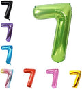 40 Inch Large Foil Helium Number Balloon Birthday Wedding Party 0-9 (Green, 7)