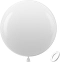 Bezente White Giant Balloons 36 Inch - 8 Pack Jumbo White Balloons Large Round Latex Balloons for Photo Shoot Birthday Bridal Shower Wedding Party Decorations