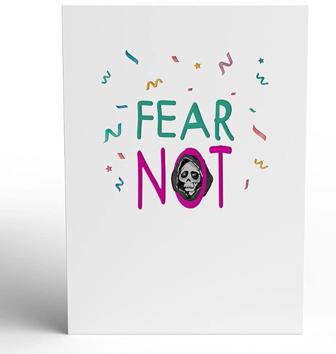 Lovepop Happy Birthday Pop-Up Card for Her and Him- 3D Humor Birthday Greeting Cards for Boys, Girls, Men, Women - Fear Not - 5" x 7" Grim Reaper Card - Blank Note Card & Envelope Included