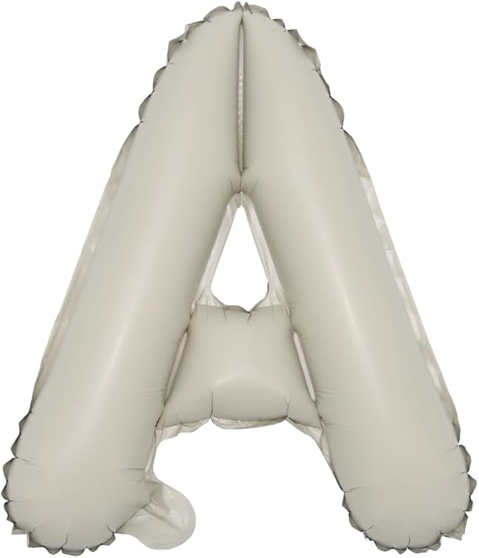 16 inch Cream Letter A to Z Alphabet Number 0-9 Foil Balloons Letter Birthday Party Wedding Decoration event & party supplies birthday balloons (16 inch Cream A)