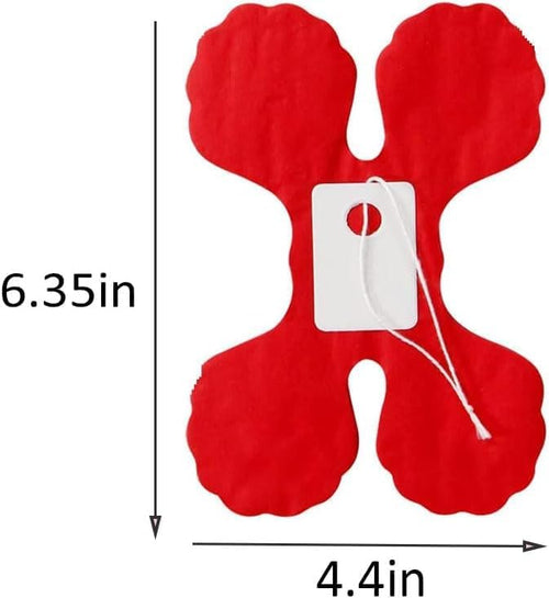 10PCS Four Leaf Clover Paper Flowers Garland Decorations Four Leaf Clover Banner Tissue Paper Streamers Reusable Hanging Garland for Birthday Wedding Party Backdrop Home Decor Red kit