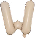 16 inch Caramel Foil Letter Alphabet number Balloon Happy Birthday Party Balloons Wedding Decoration Kids Toys Baby Shower Air Balloon (16 inch Caramel W)