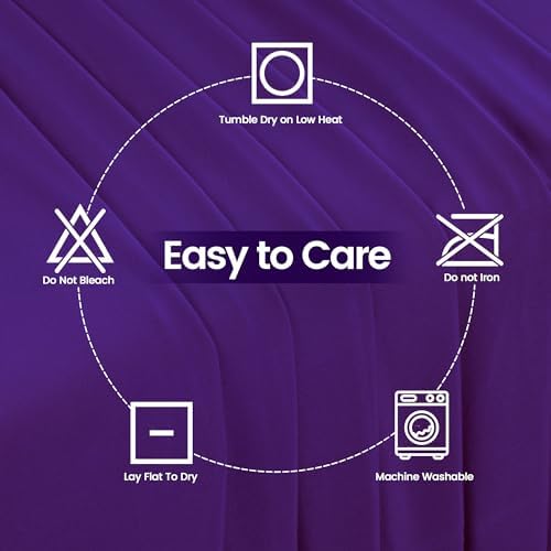 Utopia Kitchen Spandex Tablecloth 1 Pack [6FT, Purple] Tight, Fitted, Washable and Wrinkle Resistant Stretch Rectangular Patio Table Cover for Event, Wedding, Banquet & Parties [72Lx30Wx30H Inch]