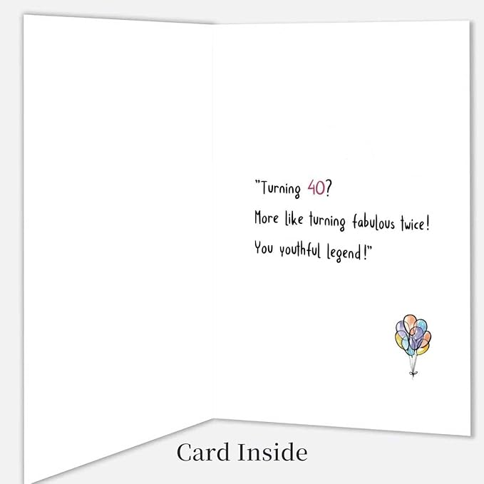Funny 40th Birthday Card, Rude 40 Year Old Birthday Card&Gift for Huaband Wife Dad Mom Brother Sister Best Friend Bestie Coworker, Hillarious Born In 1985 Gift