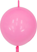 IN-JOOYAA 6 Inch Pink Latex Link Balloon 100 Pcs Quick Linkable Balloon for Party Decoration