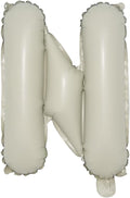 16 inch Cream Letter A to Z Alphabet Number 0-9 Foil Balloons Letter Birthday Party Wedding Decoration event & party supplies birthday balloons (16 inch Cream N)
