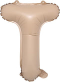 16 inch Caramel Foil Letter Alphabet number Balloon Happy Birthday Party Balloons Wedding Decoration Kids Toys Baby Shower Air Balloon (16 inch Caramel T)