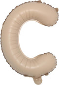 16 inch Caramel Foil Letter Alphabet number Balloon Happy Birthday Party Balloons Wedding Decoration Kids Toys Baby Shower Air Balloon (16 inch Caramel C)
