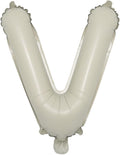 16 inch Cream Letter A to Z Alphabet Number 0-9 Foil Balloons Letter Birthday Party Wedding Decoration event & party supplies birthday balloons (16 inch Cream V)
