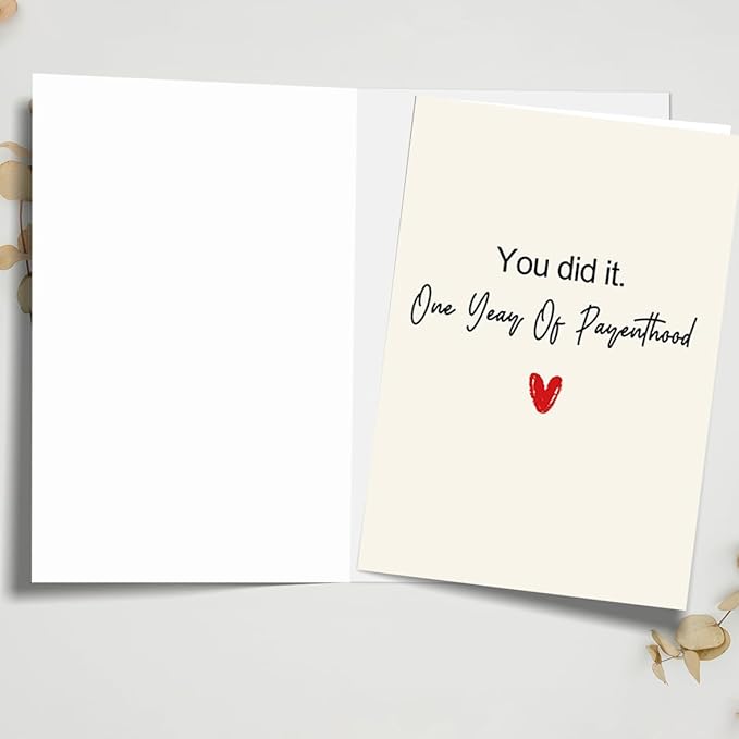 One Year Old Birthday Cards, 1st Birthday Cards for Girls, First Birthday Card for Boy, Baby Gift Card, Birthday Card for 1 year Old Boys Girls