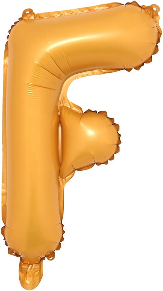 16" inch Single Orange Alphabet Letter Number Balloons Aluminum Hanging Foil Film Balloon Wedding Birthday Party Decoration Banner Air Mylar Balloons (16 Inch Orange F)