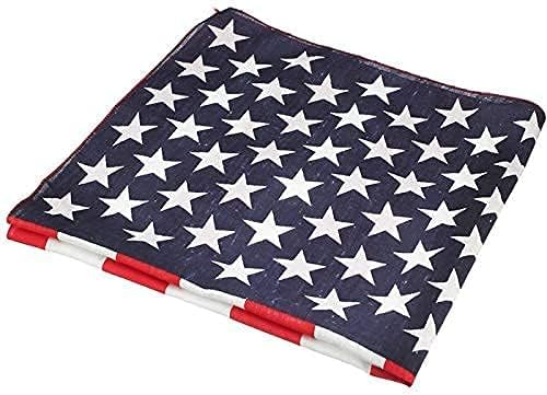 Red White and Blue American Flag Bandana Headband USA for Men and Women - Neck and Face Scarf Head Wrap