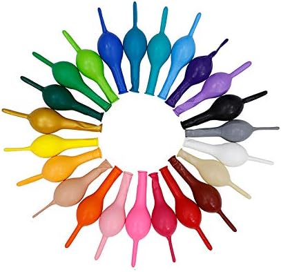 IN-JOOYAA 6 Inch Black Latex Link Balloon 100 Pcs Quick Linkable Balloon for Party Decoration