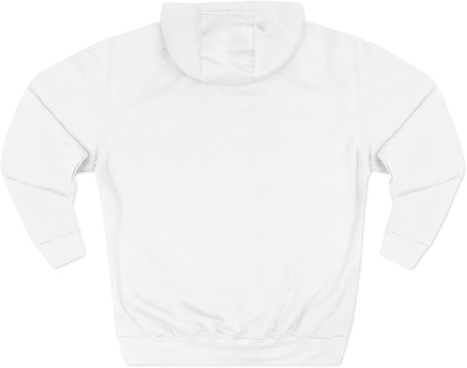 3dRose Engagement Party Room with Table and Chair Pale Yellow and Gold Three-Panel Fleece Hoodie White/L