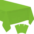 3 Pack Fruit Green Disposable Tablecloth, 54" x 108" Plastic Table Covers, Decorative Rectangle Tablecloth for Parties, Events, Wedding, Inddors & Outdoors