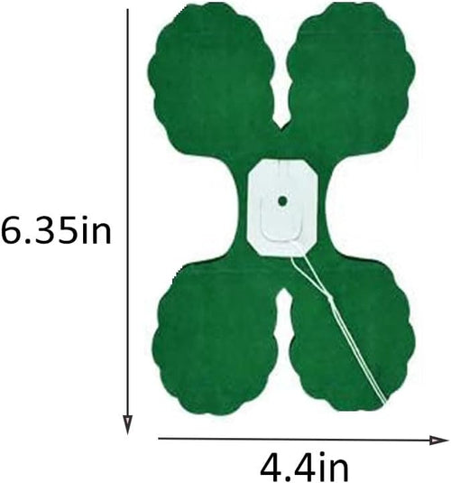 10PCS Four Leaf Clover Garland Decorations Four Leaf Clover Banner Tissue Paper Streamers Reusable Hanging Garland for Birthday Wedding Party Backdrop Home Decor Dark Green kit