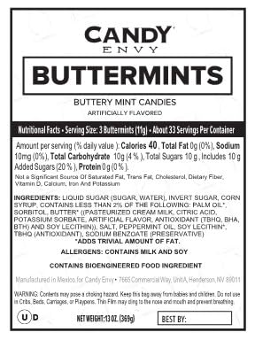 Candy Envy - Baby Boy Buttermints - 13 oz. Bag - 100 Individually Wrapped Candy Mints - Baby Shower Favors
