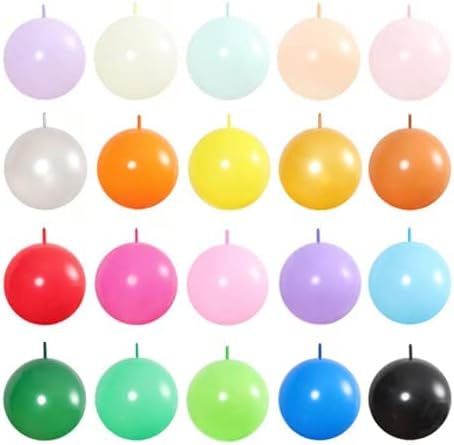 IN-JOOYAA 6 Inch Green Latex Link Balloon 100 Pcs Quick Linkable Balloon for Party Decoration