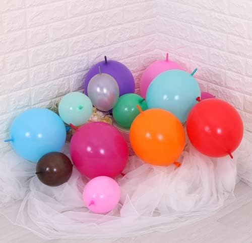 IN-JOOYAA 6 Inch Baby Pink Latex Link Balloon 100 Pcs Quick Linkable Balloon for Party Decoration