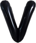 TONIFUL 40 Inch Large Black V Letter Balloons, Jumbo Helium Balloons for 2026 New Year Eve Graduation Wedding Baby Shower Birthday Party, Anniversary Supplies & Decorations